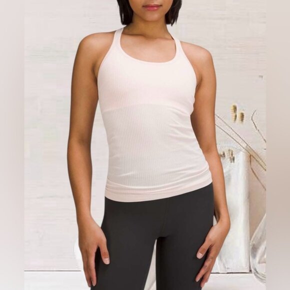 RARE! NEW Lululemon 2022 Ebb to Street Tank Top Sz. 14 - Strawberry Milkshake - Picture 1 of 9